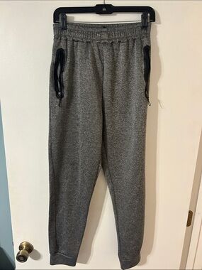 Men's Gray Zipper Pocket Jogger Sweatpants